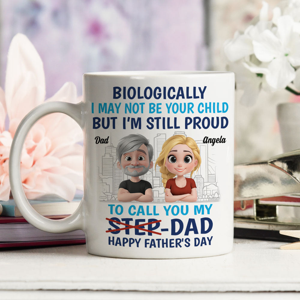 Custom Christmas & Birthday Keepsake Gift • Thanks For Being My Dad - Personalized Coffee Mug