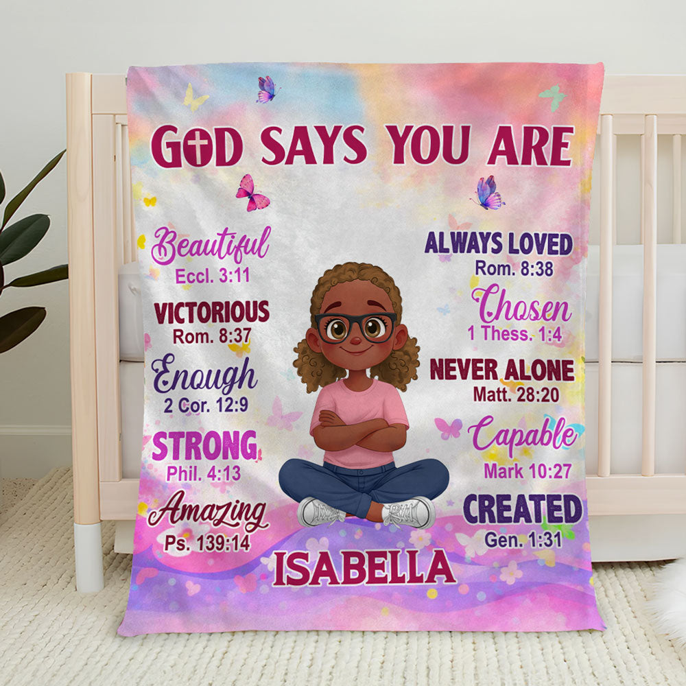 Kid You Are Always Loved - Personalized Fleece Blanket