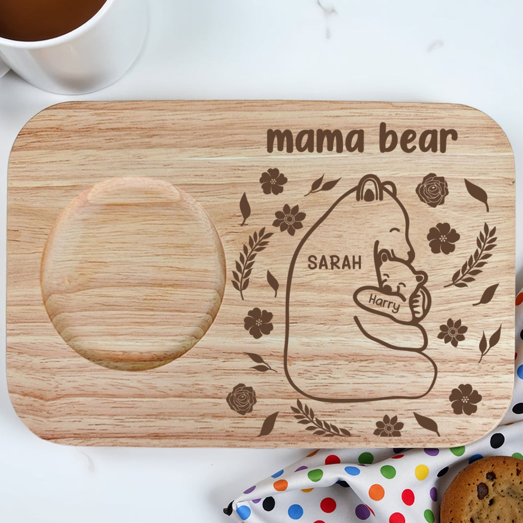 Our Mama Bear - Personalized Wooden Treat Board