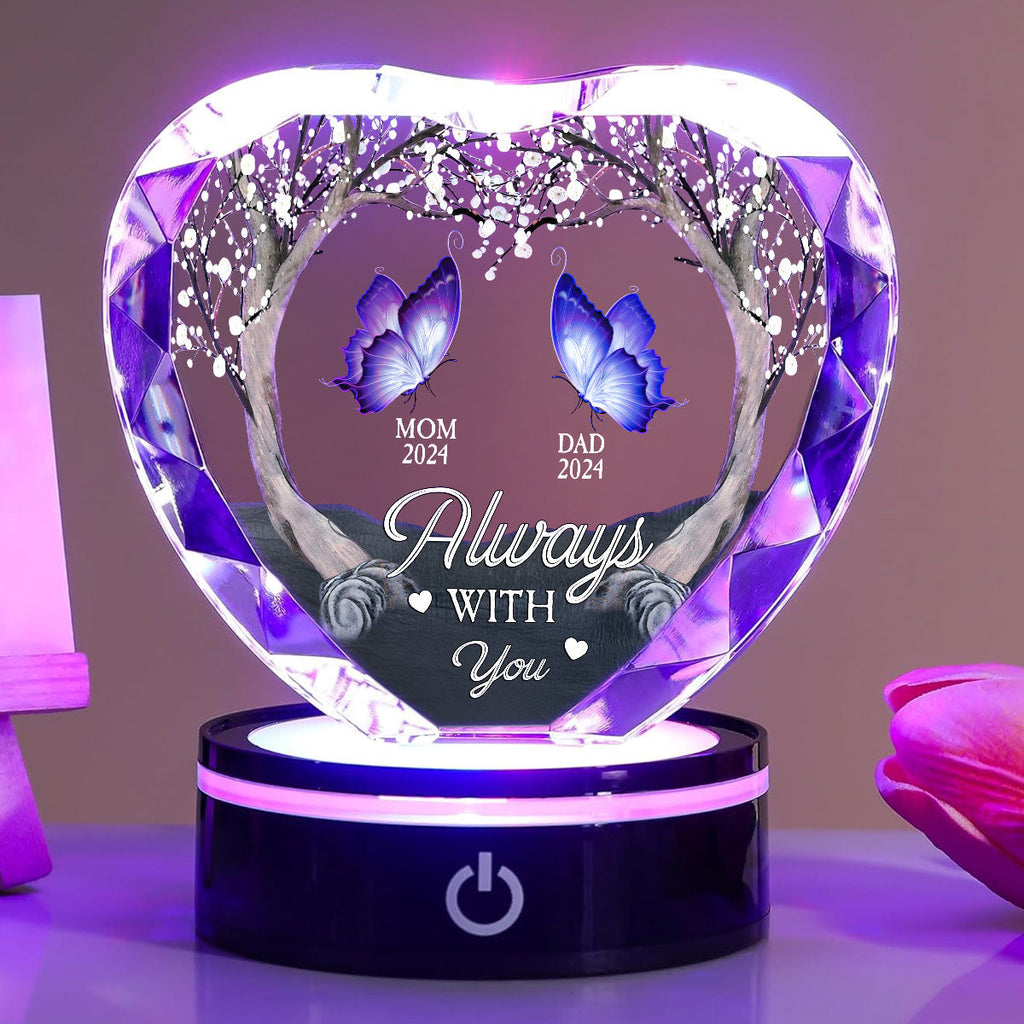 Always With You - Personalized Crystal Led Light