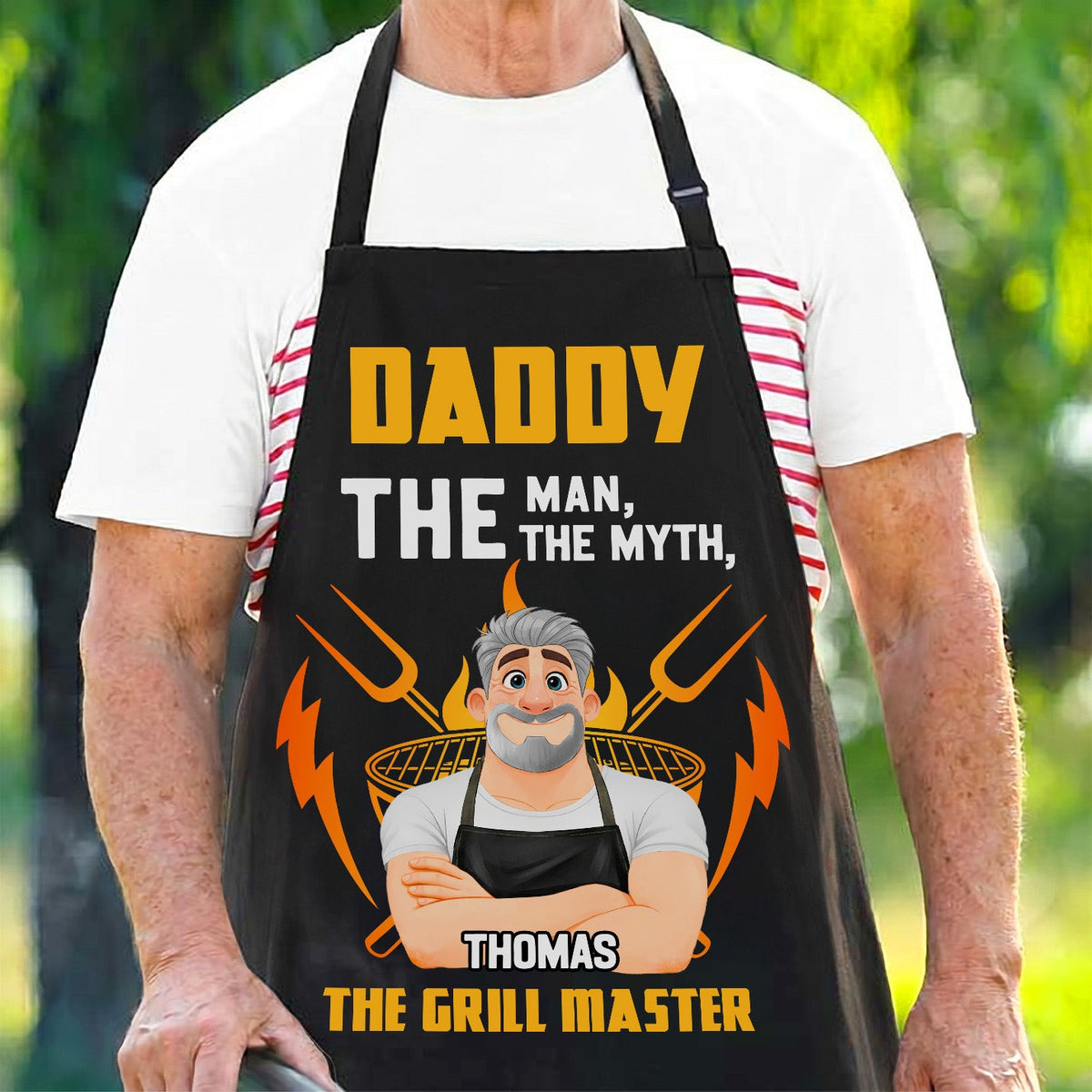 Dad Grills Like A Legend - Personalized Apron