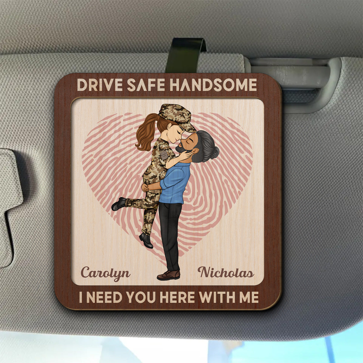 Loving You - Personalized Car Visor Clip