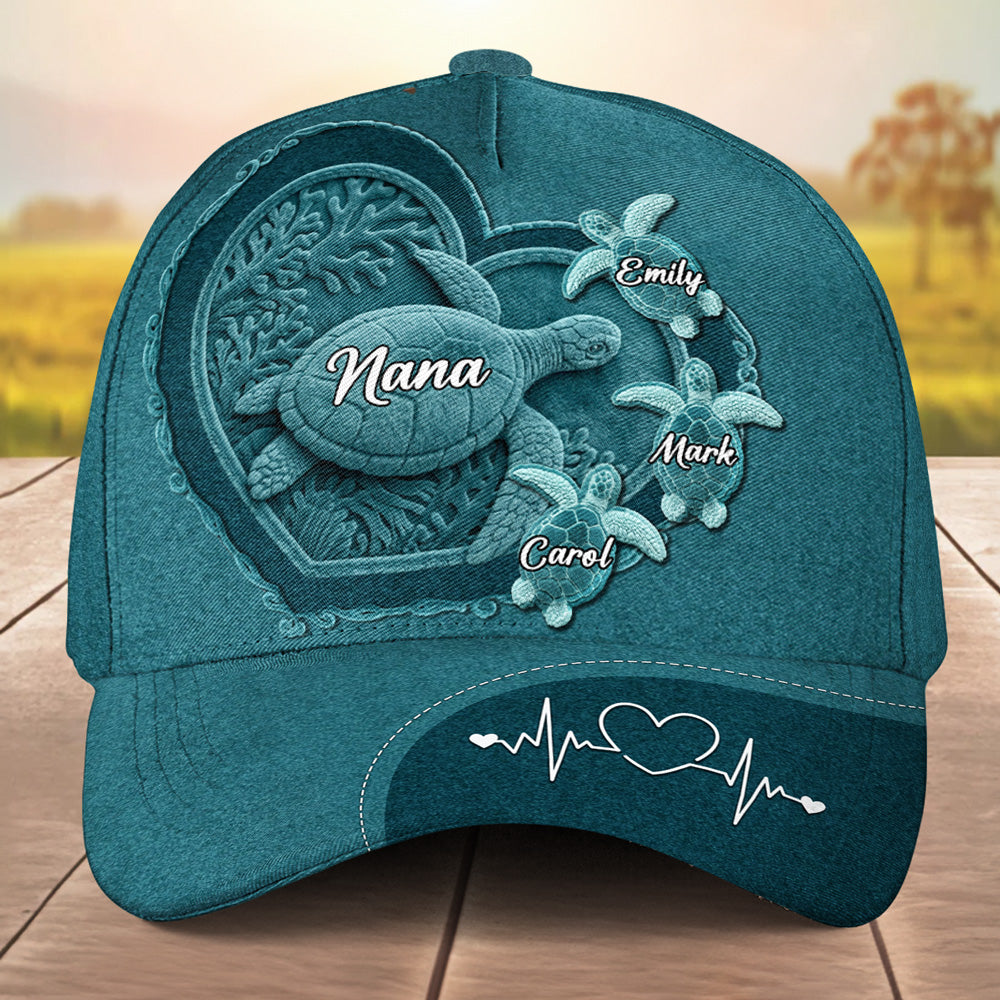 The Heart Of Our Family - Personalized Classic Cap