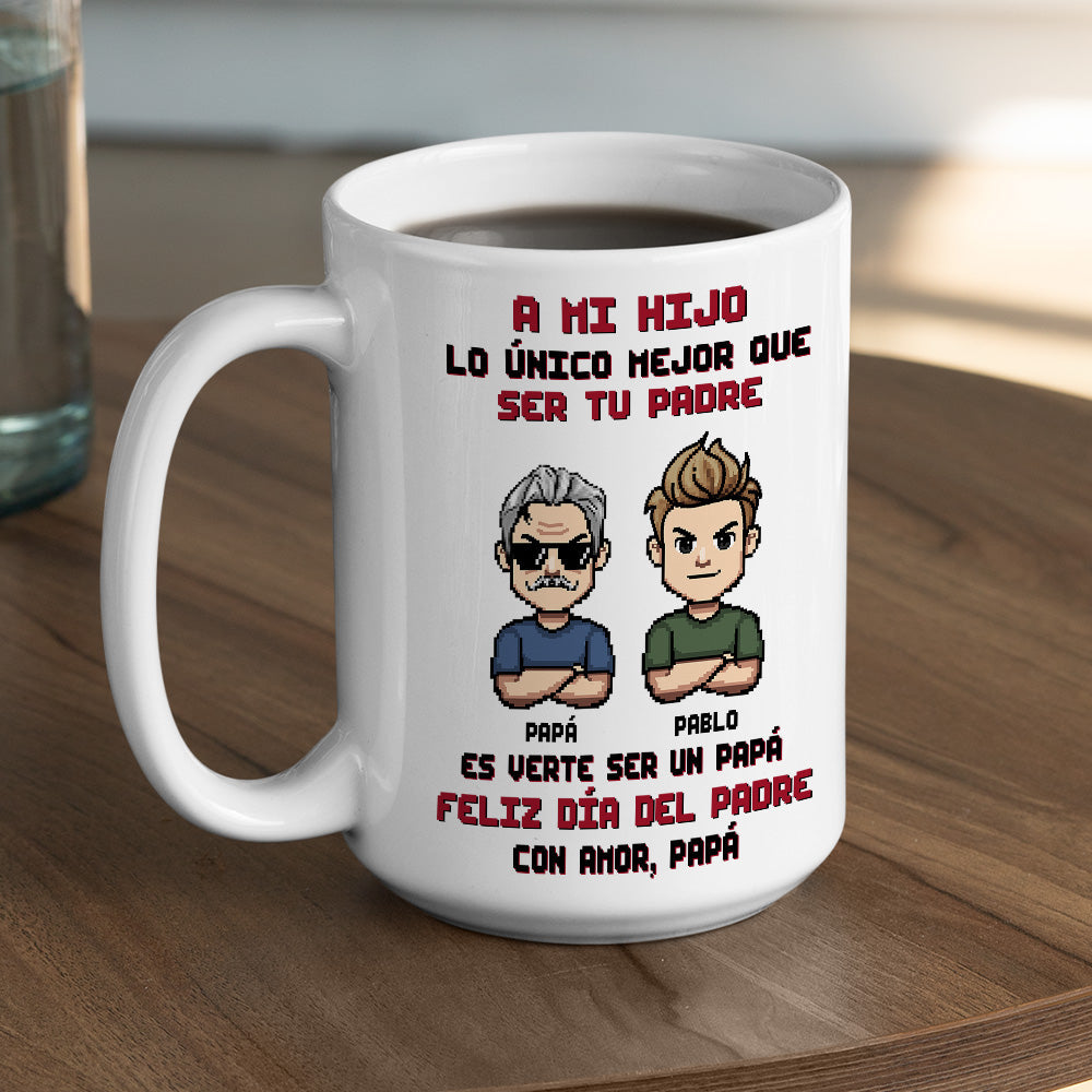 Custom Father's Day Gift For Son • Eres Mi Orgullo Más Grande  - Taza Personalizada de Café
