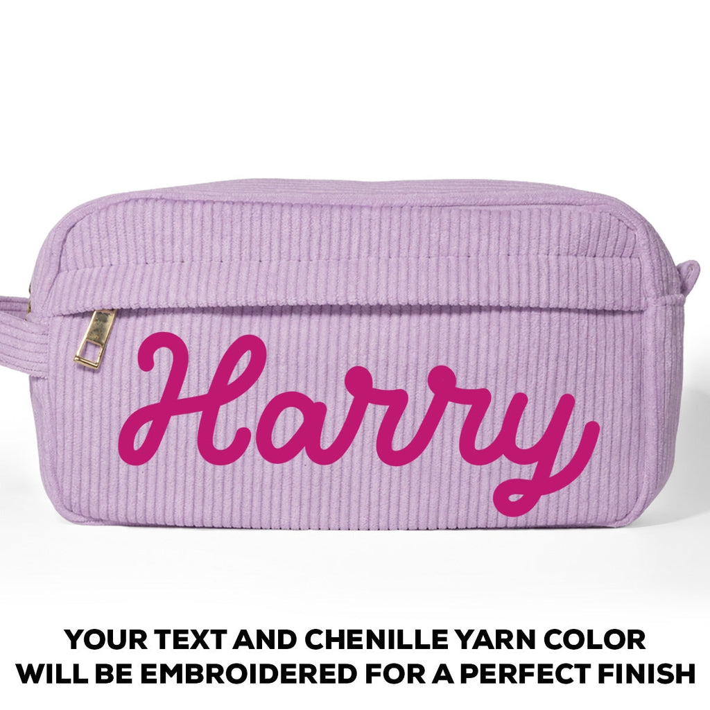 Yarn Name - Personalized Corduroy Pencil Case