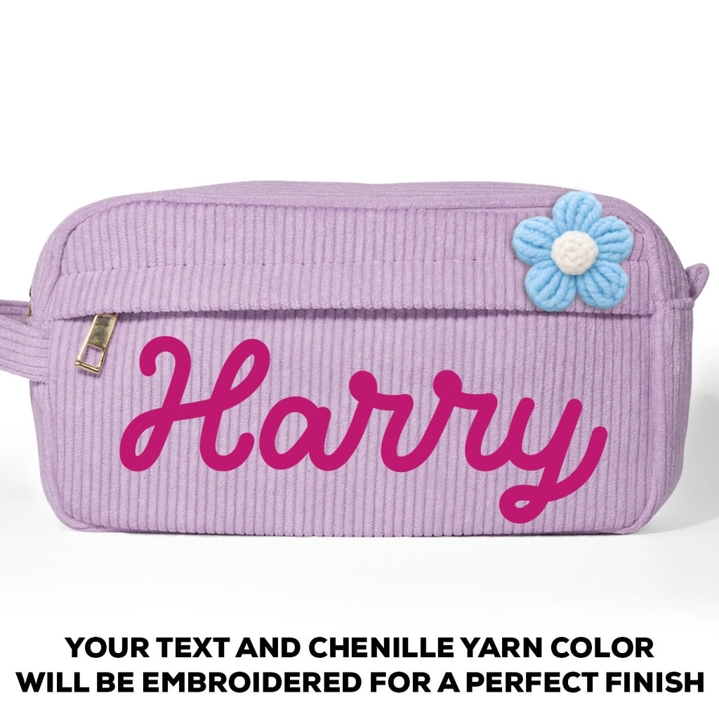 Yarn Name - Personalized Corduroy Pencil Case