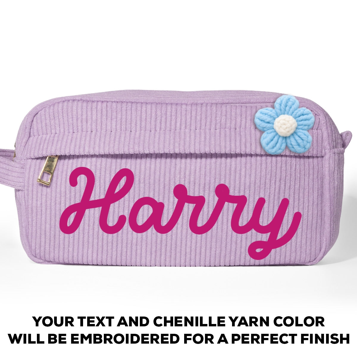 Yarn Name - Personalized Corduroy Pencil Case