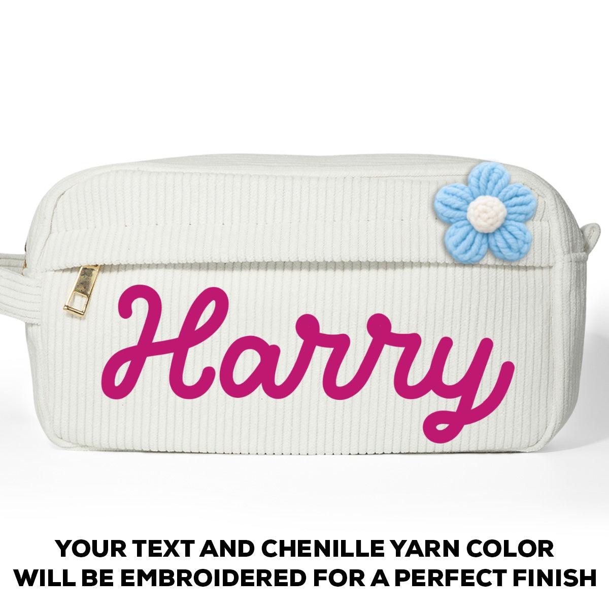 Yarn Name - Personalized Corduroy Pencil Case