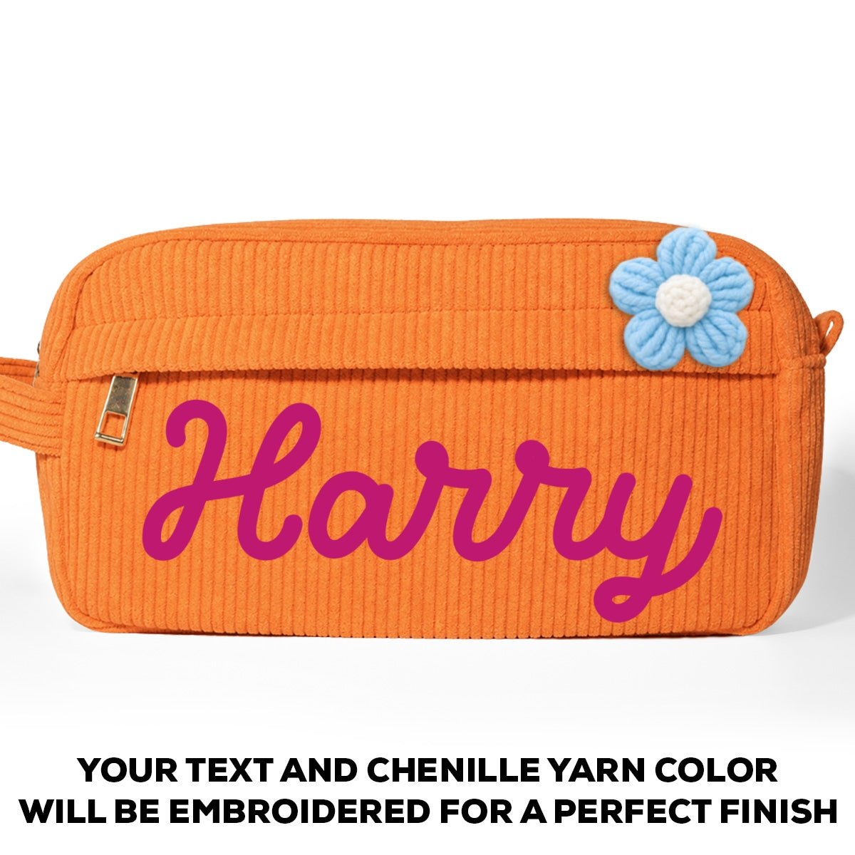 Yarn Name - Personalized Corduroy Pencil Case