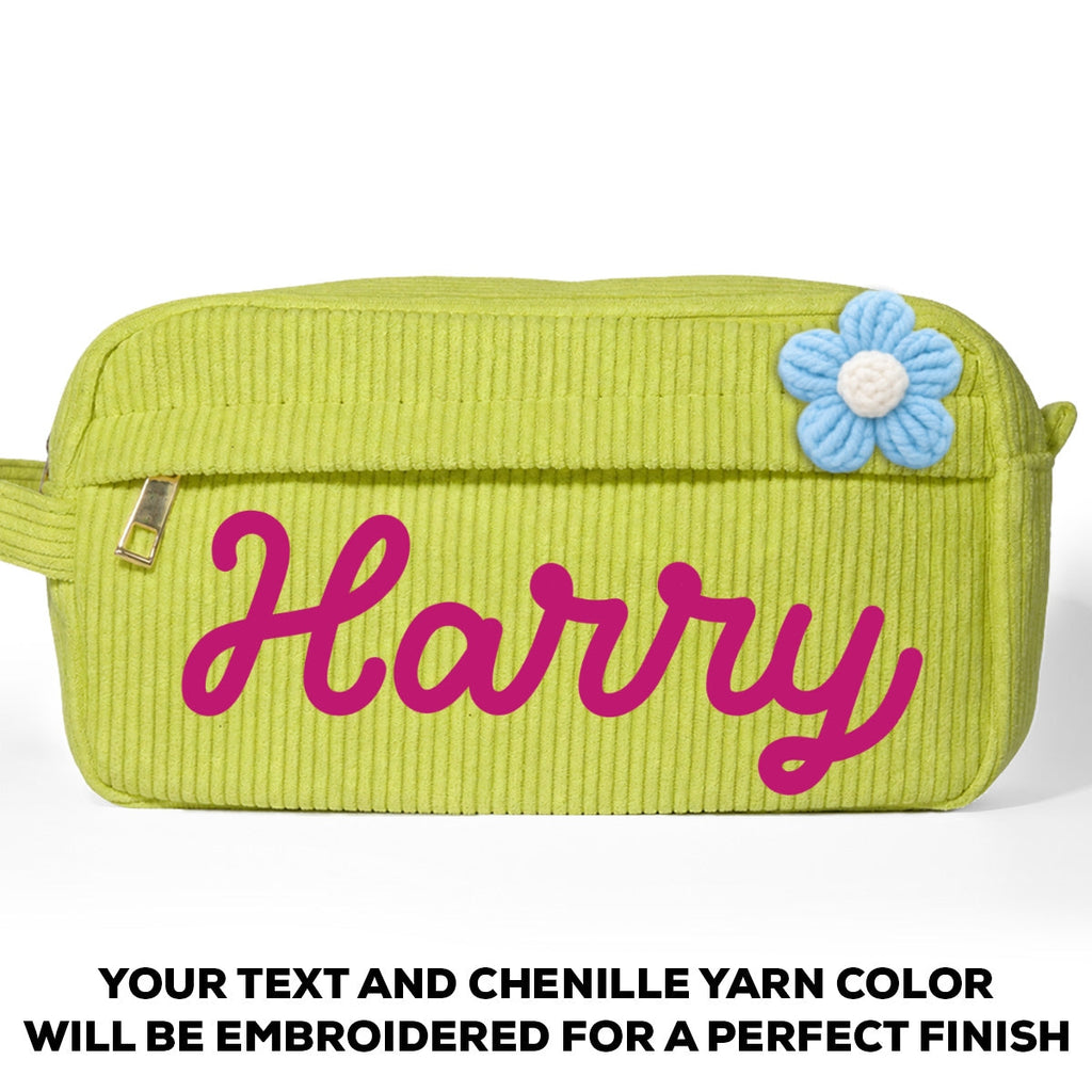 Yarn Name - Personalized Corduroy Pencil Case