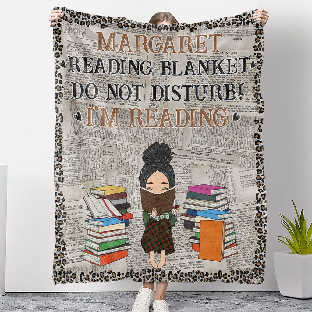 Reading Blanket - Personalized Fleece Blanket