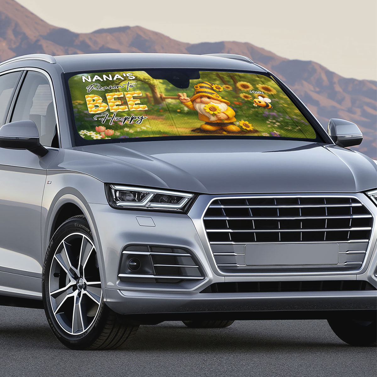 Reason To Be Happy - Personalized Car Sunshade