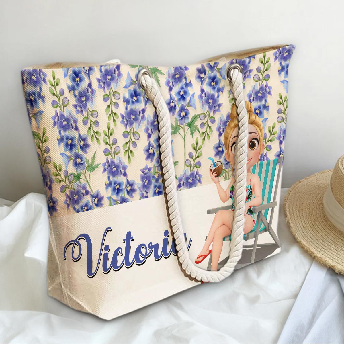 Sassy Summer Vibes - Personalized Beach Bag