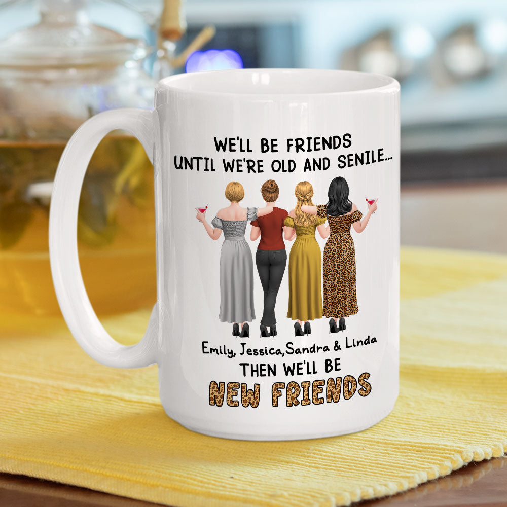 Custom Best Friend, Christmas & Birthday Friendship Keepsake Gift • New Friends - Personalized Coffee Mug
