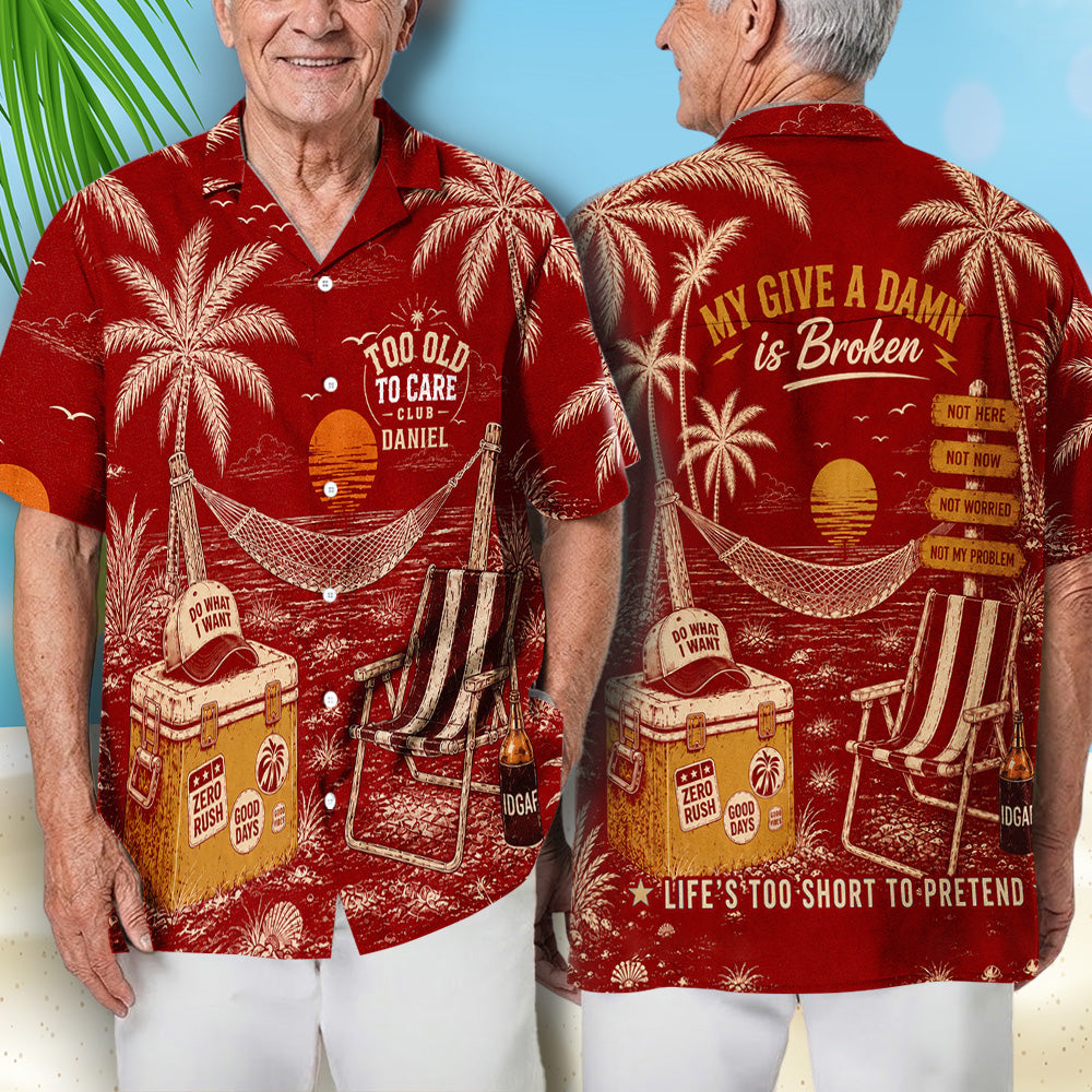Not My Problem - Personalized Hawaiian Shirt