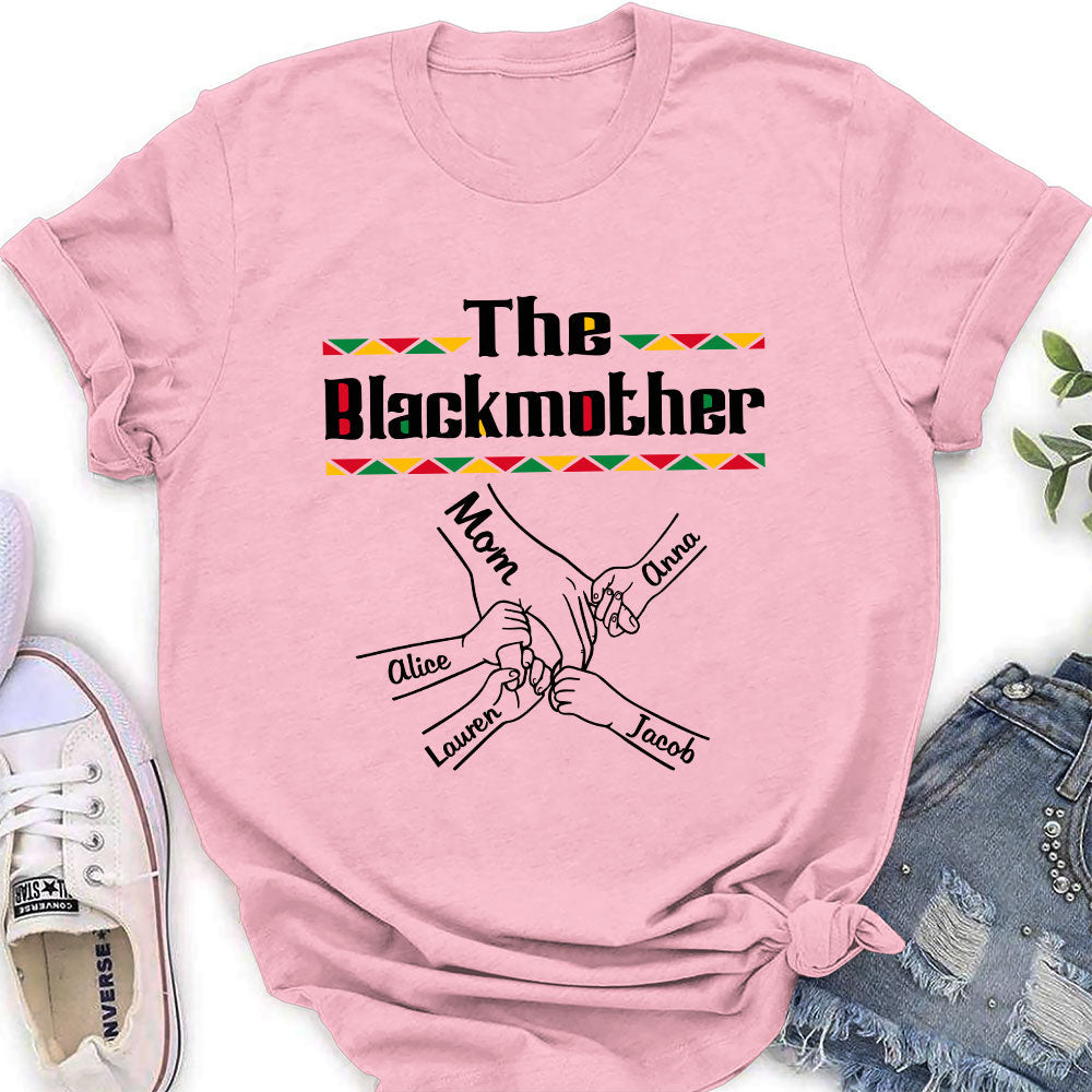 Custom Mother's Day Gift for Mom & Grandma • The Blackmother - Personalized Shirt - Long Sleeve