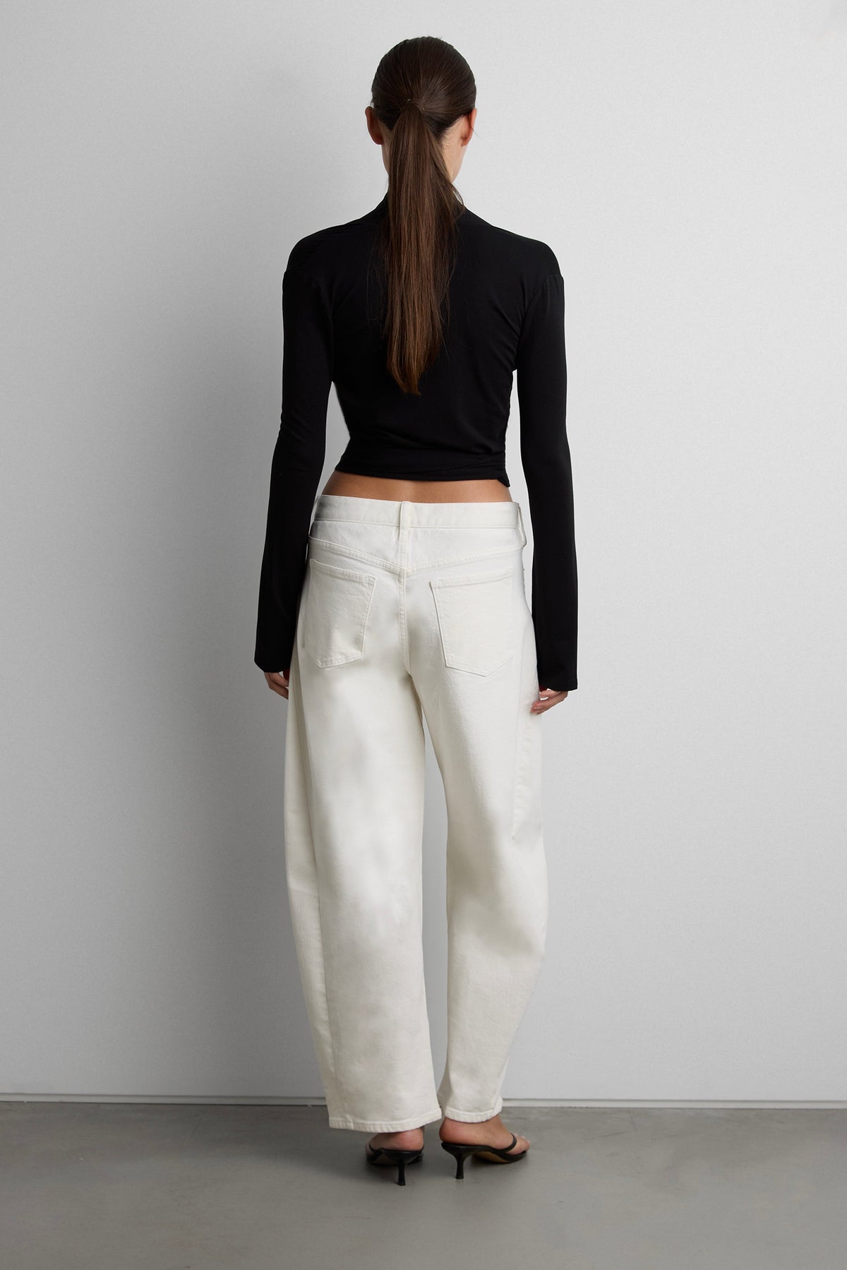 COTTON MODAL CROPPED WRAP TOP