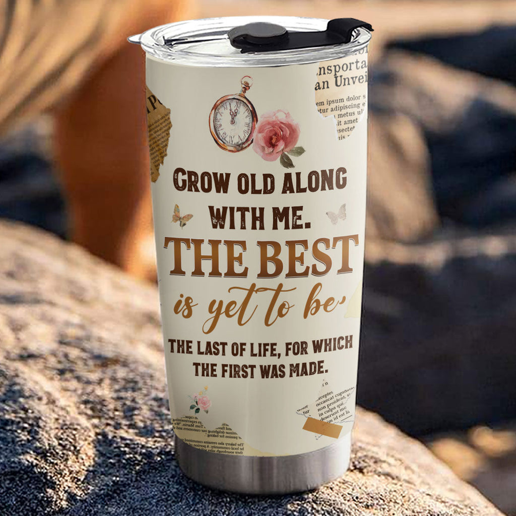 Grow Old With You - Personalized Tumbler