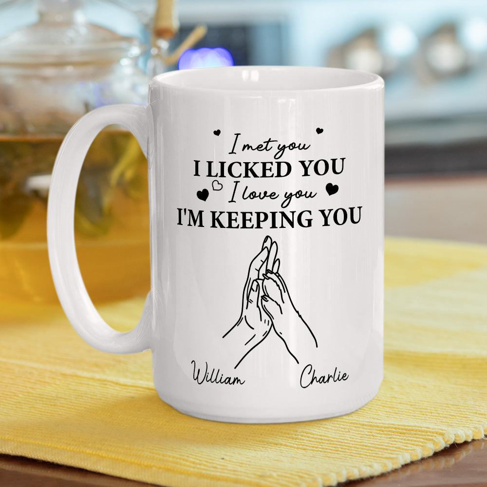 Custom Christmas & Birthday Keepsake Gift • I Licked You - Personalized Coffee Mug