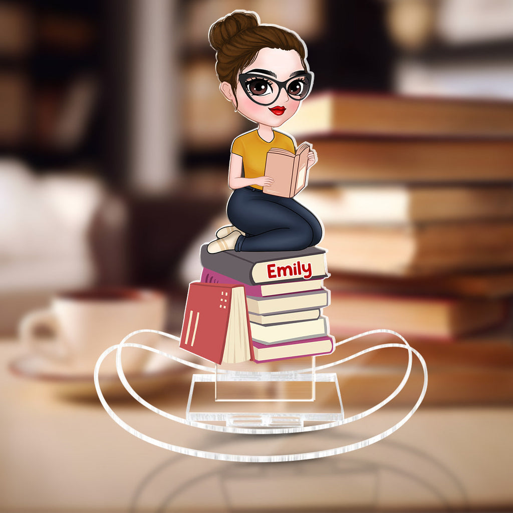 I Am A Book Lover - Personalized Acrylic Shaking Stand