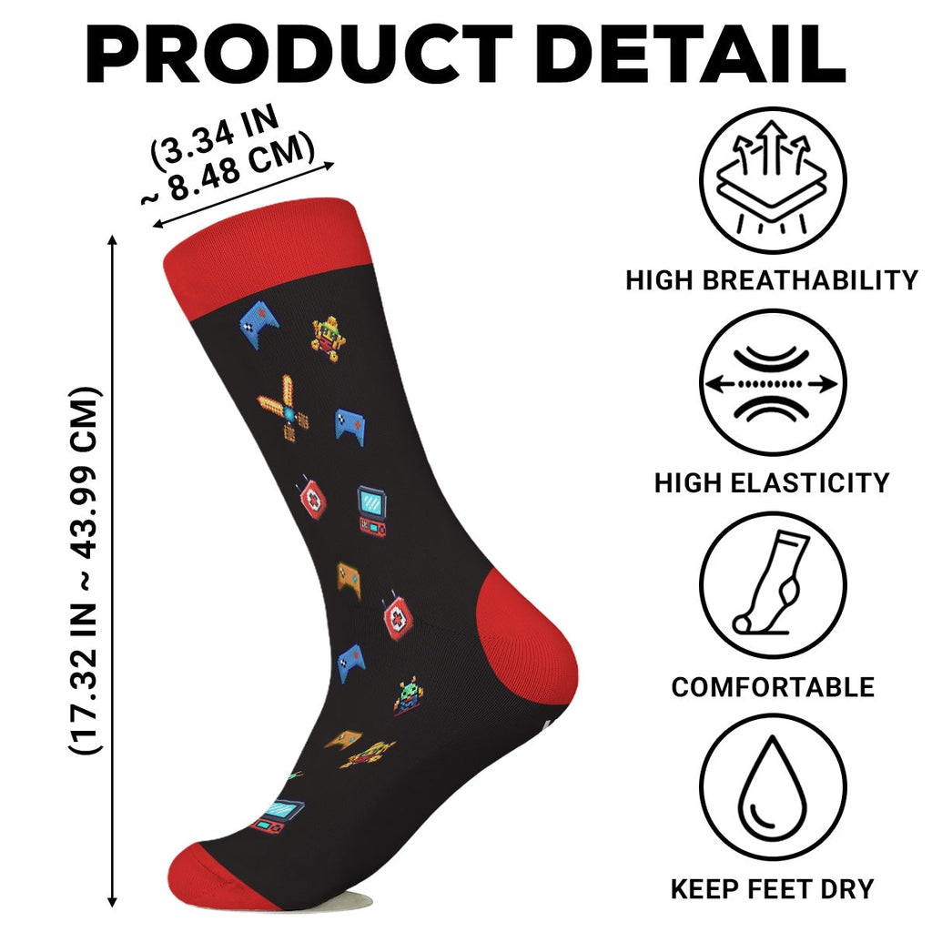 Custom Christmas Footwear, Birthday Gift For Son, Daughter • Do Not Disturb - Personalized Crew Socks