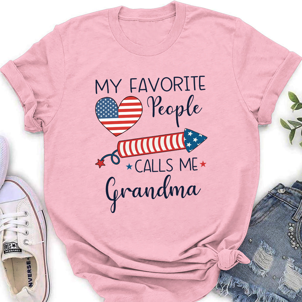 Custom Christmas & Birthday Gift for Grandma • My Favorite People Calls Me Love - Personalized Shirt