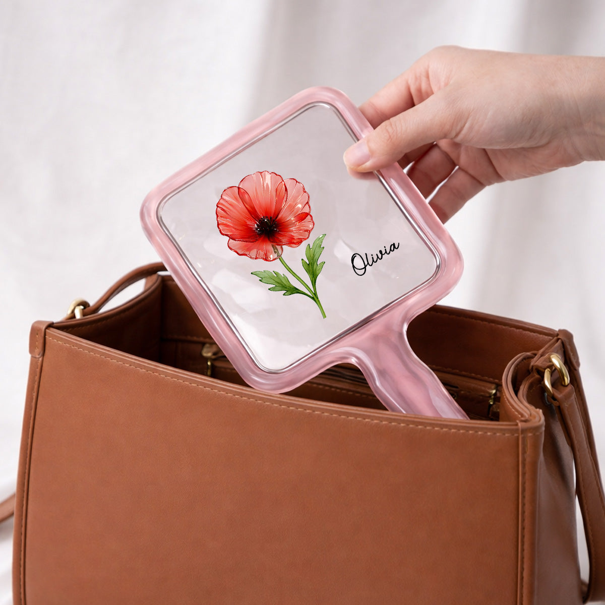 Bloom In Mirror - Personalized Handheld Mirror