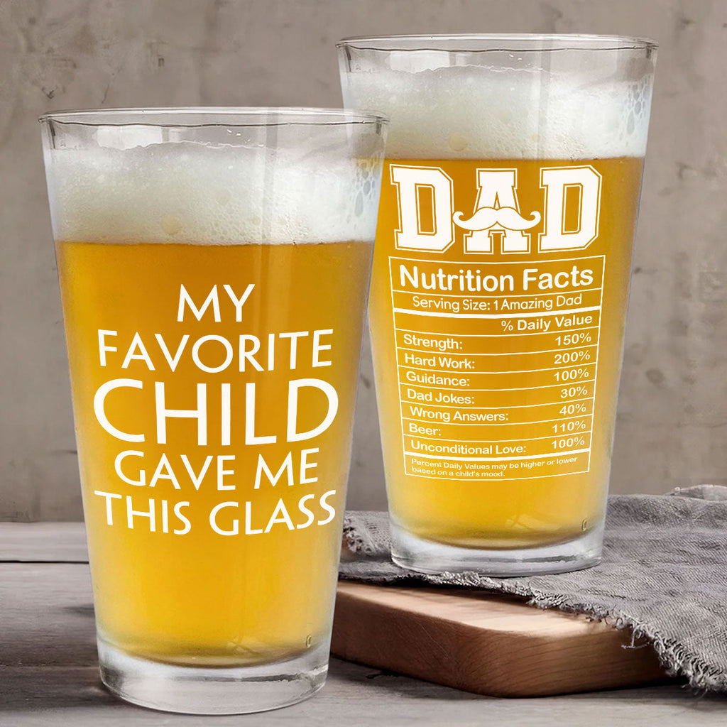 Amazing Dad - Personalized Beer Glass