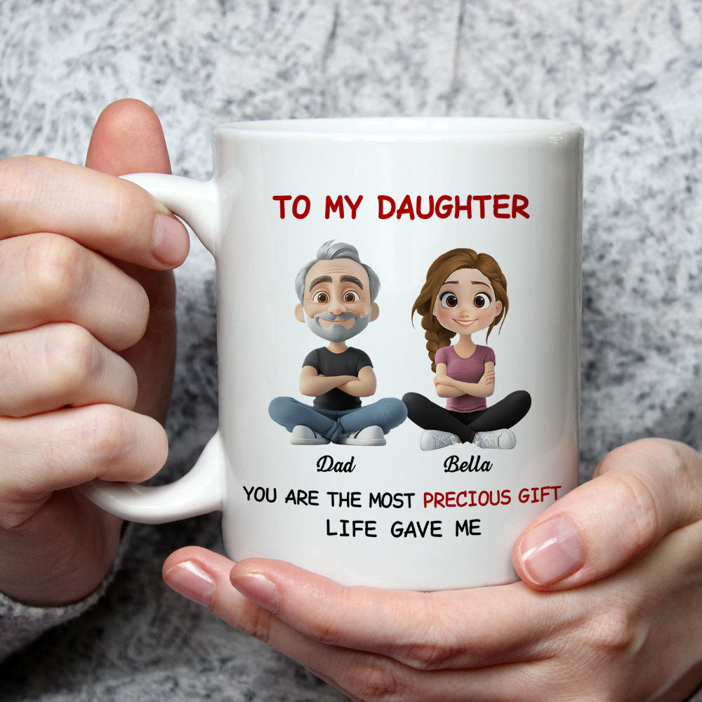 Custom Christmas & Birthday Gift for Daughter • My Precious Gift - Personalized Coffee Mug