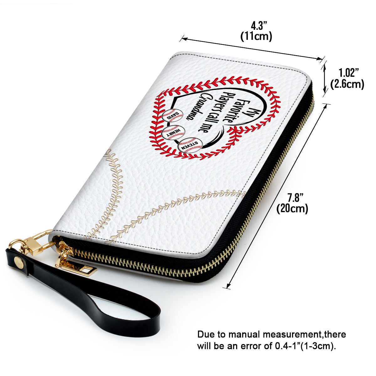 My Favorite Players Call Me - Personalized Leather Wallet