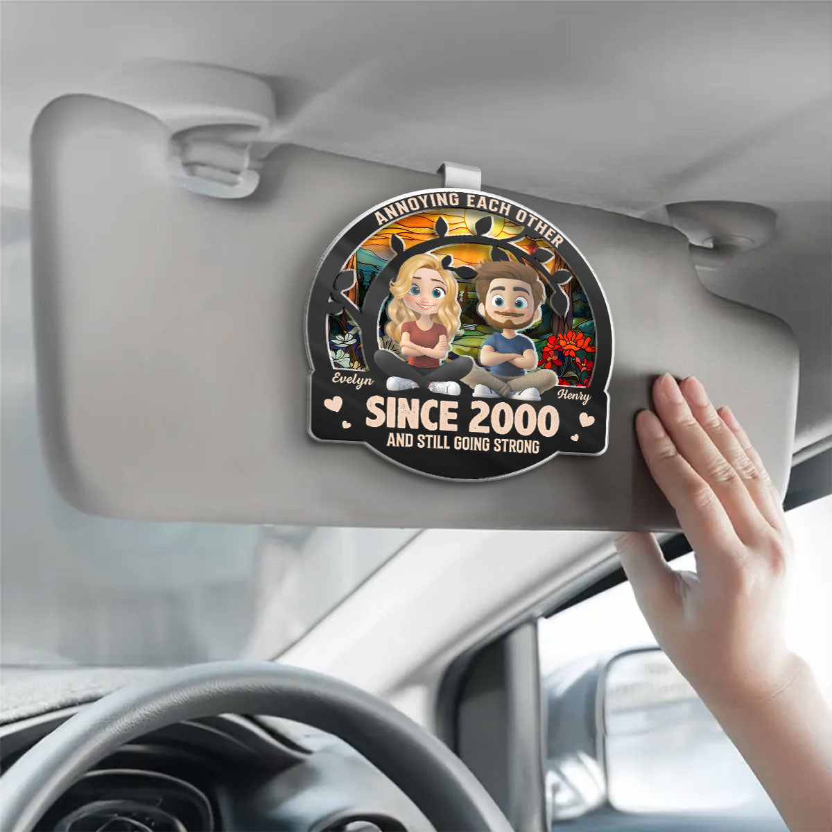 Annoying For Years - Personalized Acrylic Car Visor Clip