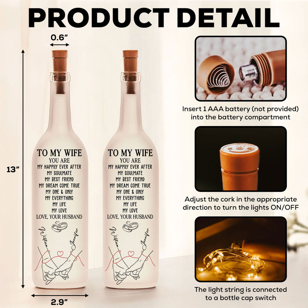 My Life My Love 2 - Personalized Bottle Lamp