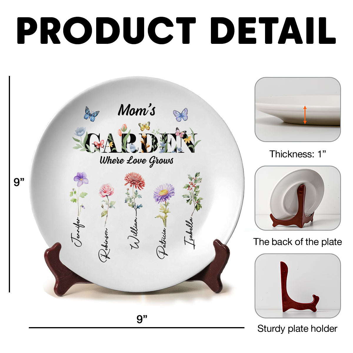 Where Love Grows - Personalized Plate