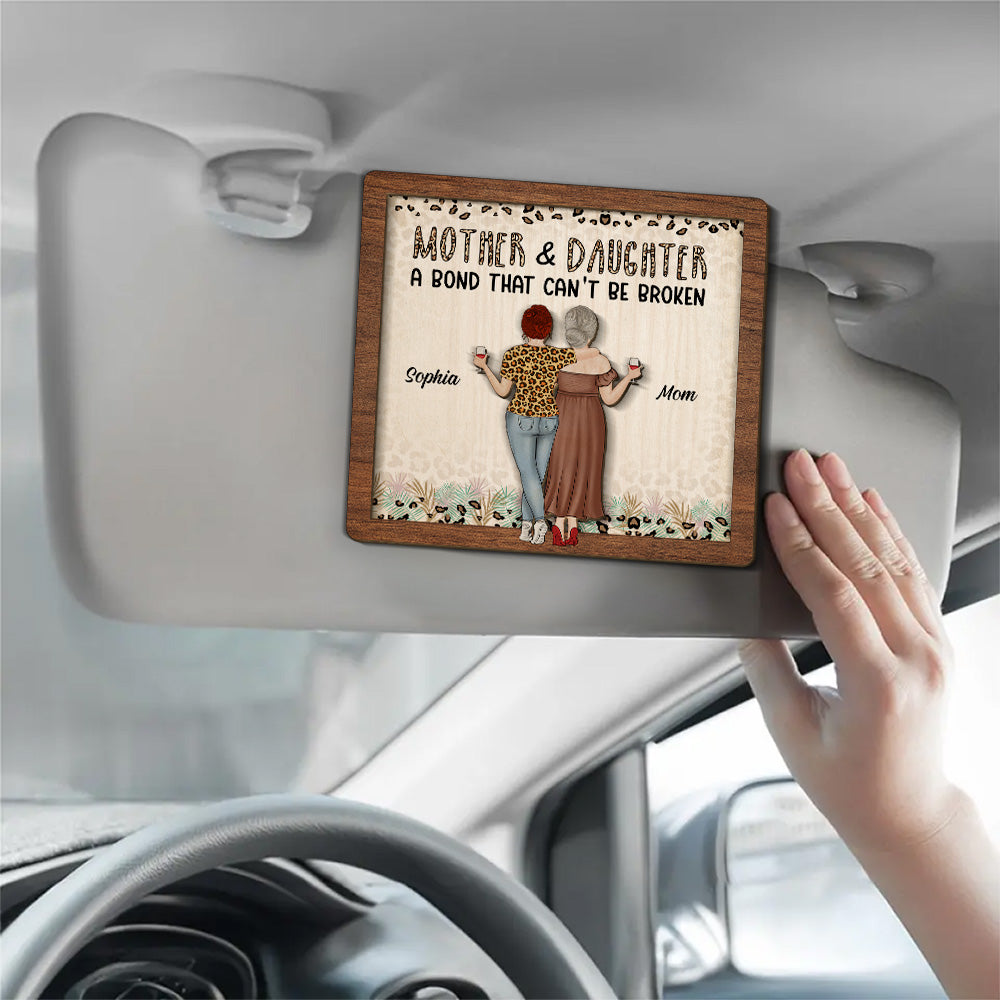 Mom And Daughter - Personalized Car Visor Clip