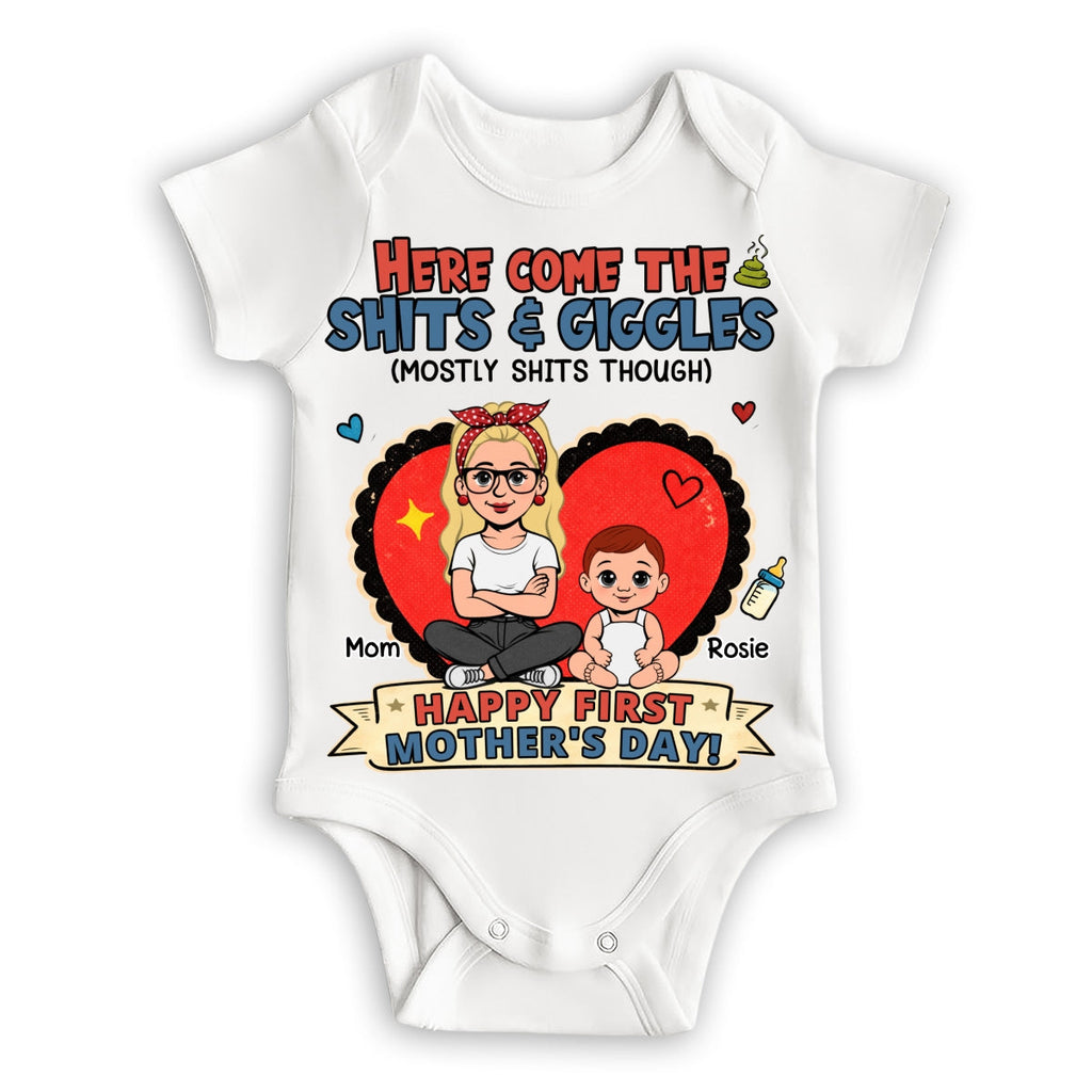 Here Come The Giggles - Personalized Baby Onesie