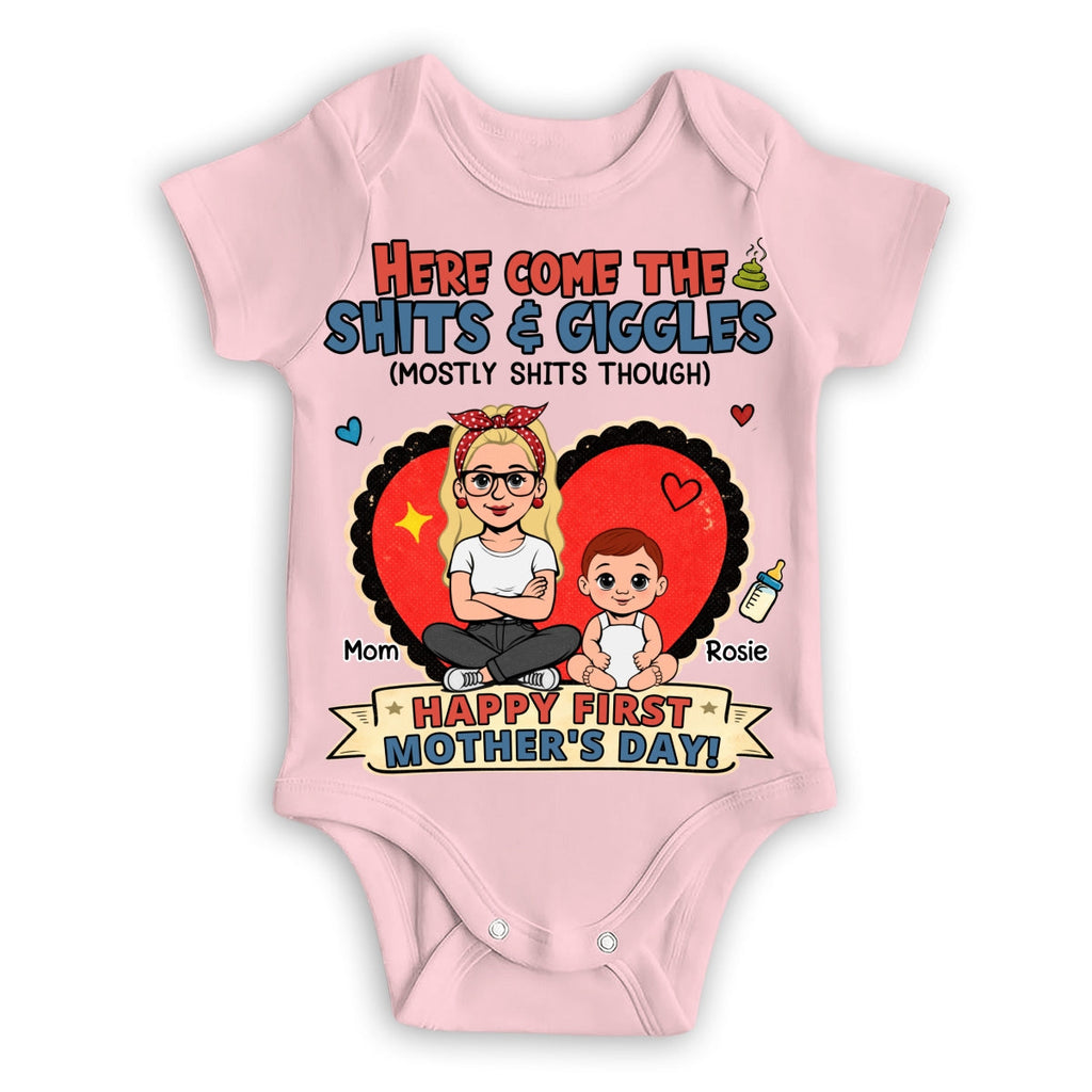 Here Come The Giggles - Personalized Baby Onesie