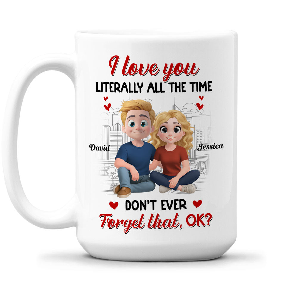 Custom Anniversary Keepsake Gifts For Couple • My Love Never Takes Breaks - Personalized Coffee Mug
