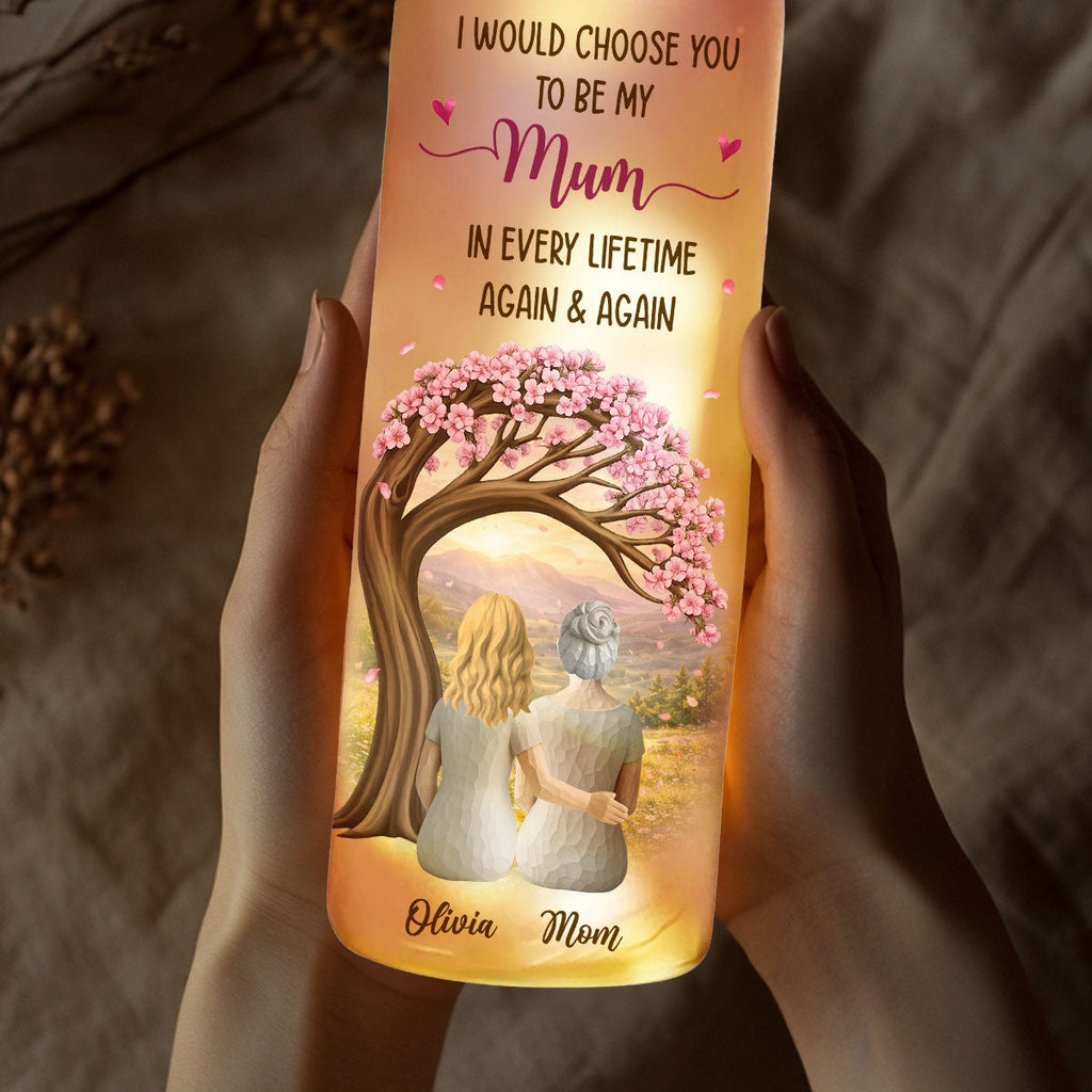 I Would Choose You In Every Lifetime - Personalized Bottle Lamp