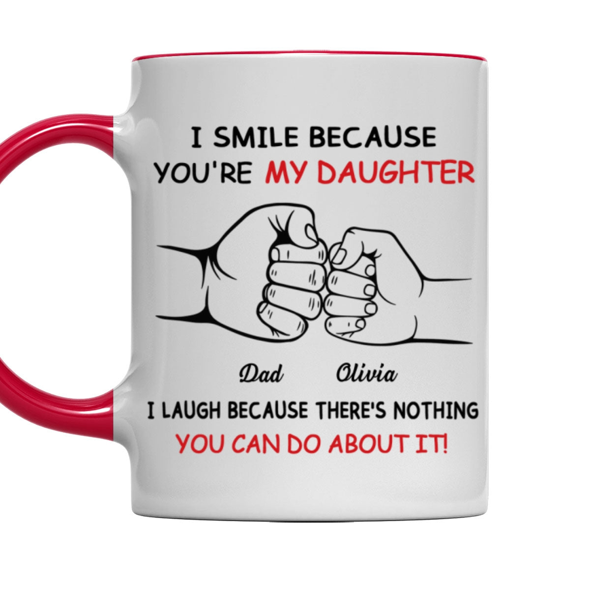 Custom Christmas & Birthday Gift for Daughter • Stuck With Me - Personalized Accent Mug