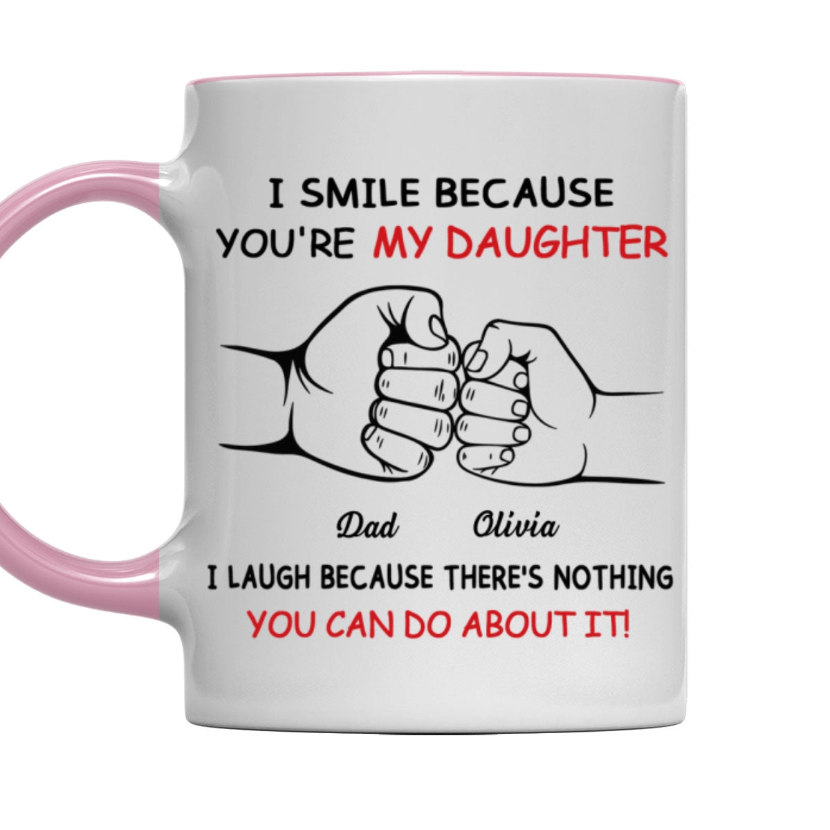 Custom Christmas & Birthday Gift for Daughter • Stuck With Me - Personalized Accent Mug