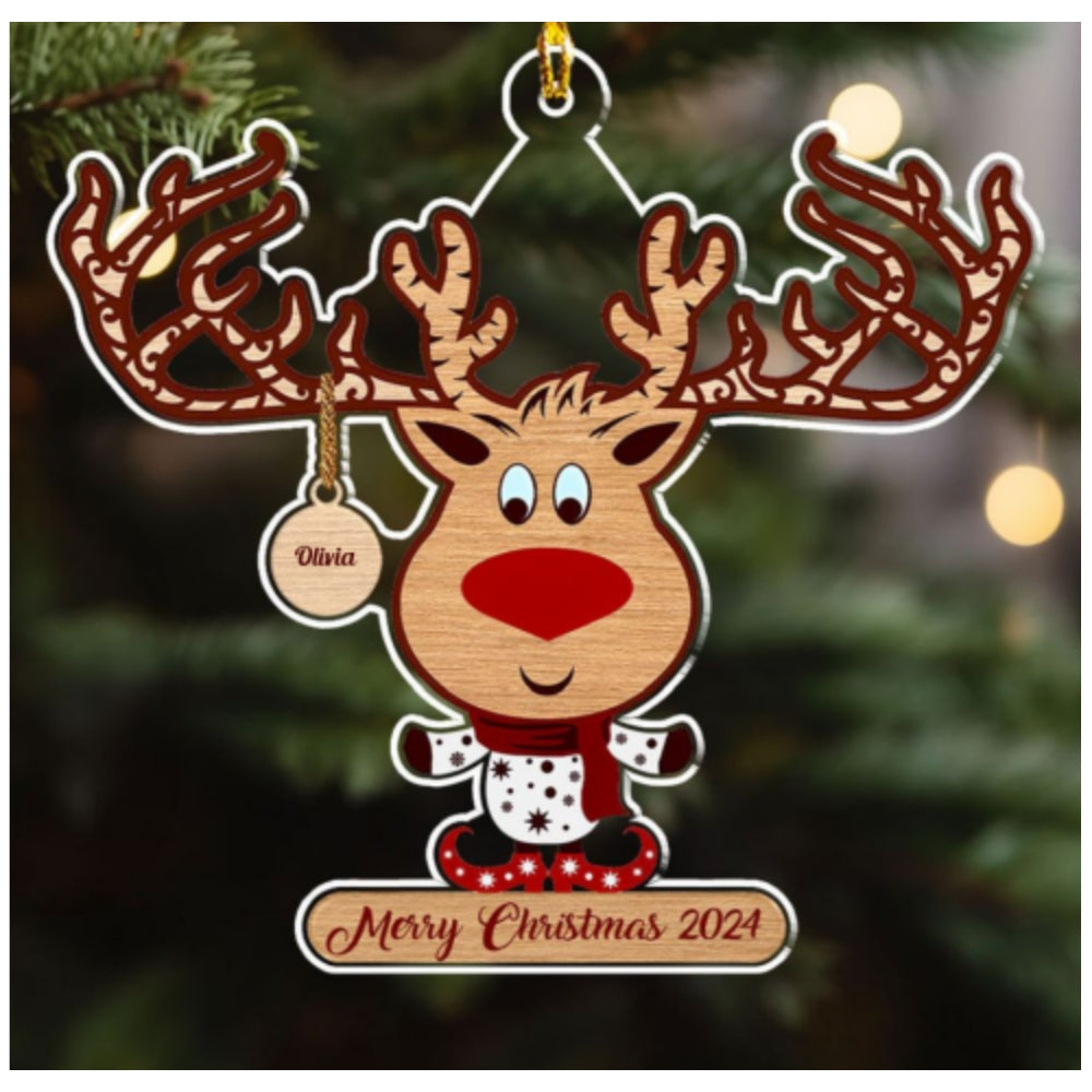 Custom Family Ornament, Christmas Gift for Family Members •  Sweet Family - Personalized Acrylic Ornament