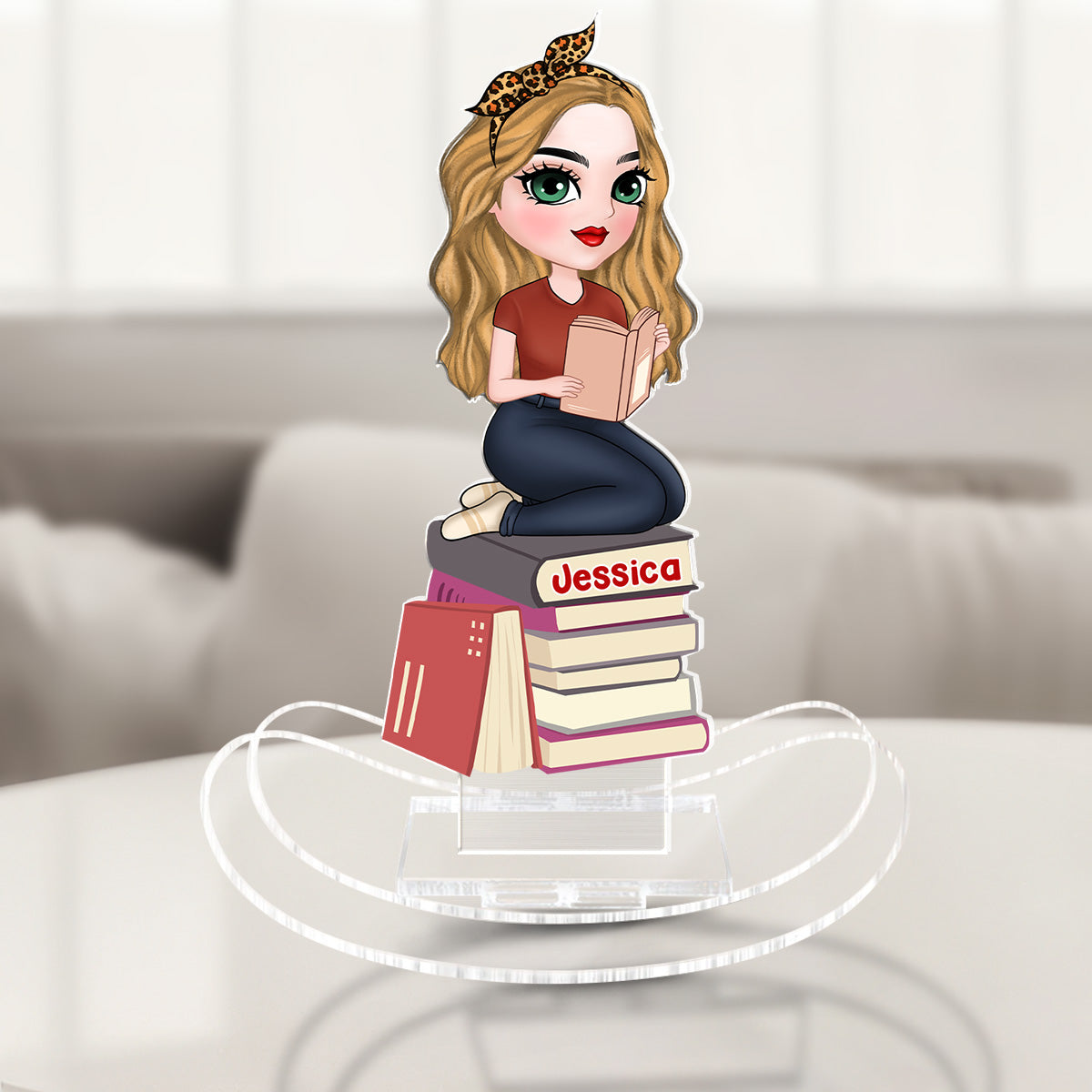 I Am A Book Lover - Personalized Acrylic Shaking Stand