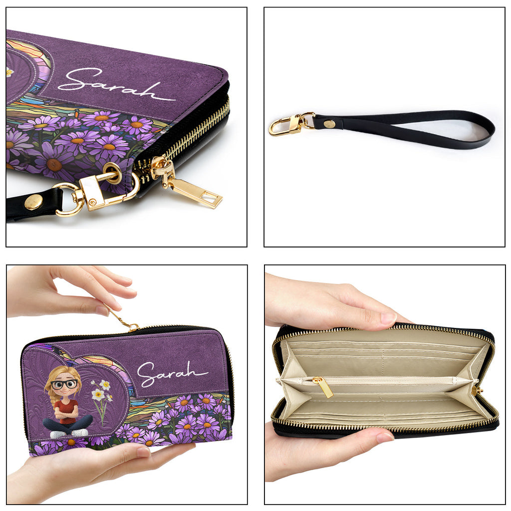 Birth Month Girl - Personalized Leather Wallet