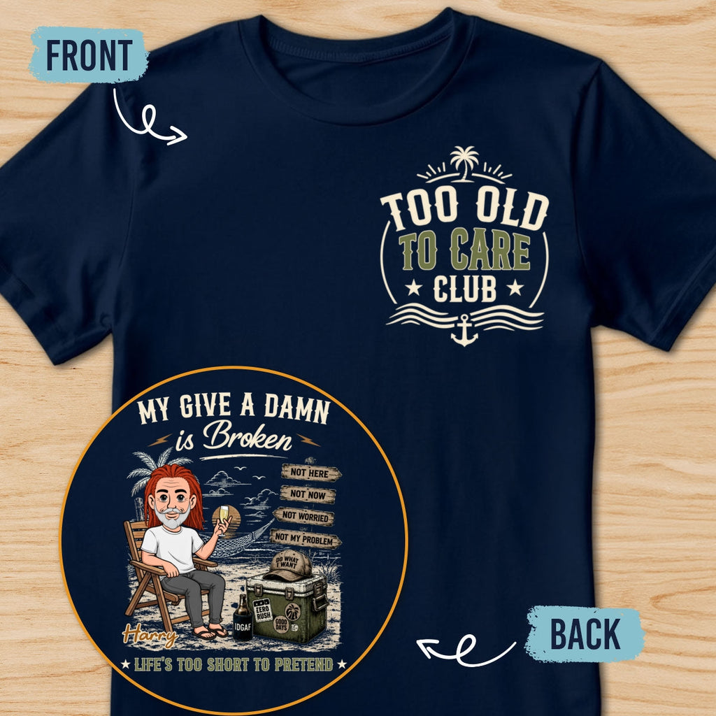 Custom Christmas & Birthday Gift for Grandpa • Old Enough To Decline - Personalized Shirt