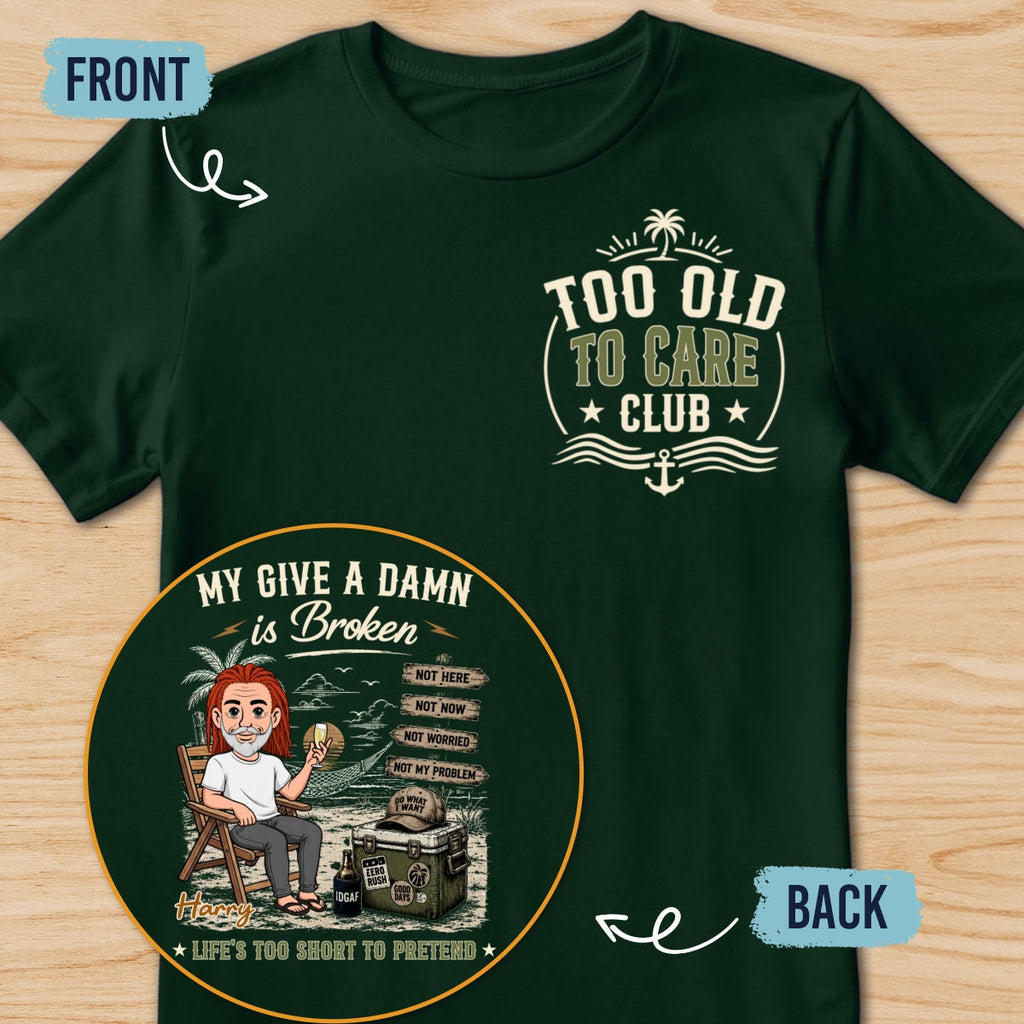 Custom Christmas & Birthday Gift for Grandpa • Old Enough To Decline - Personalized Shirt