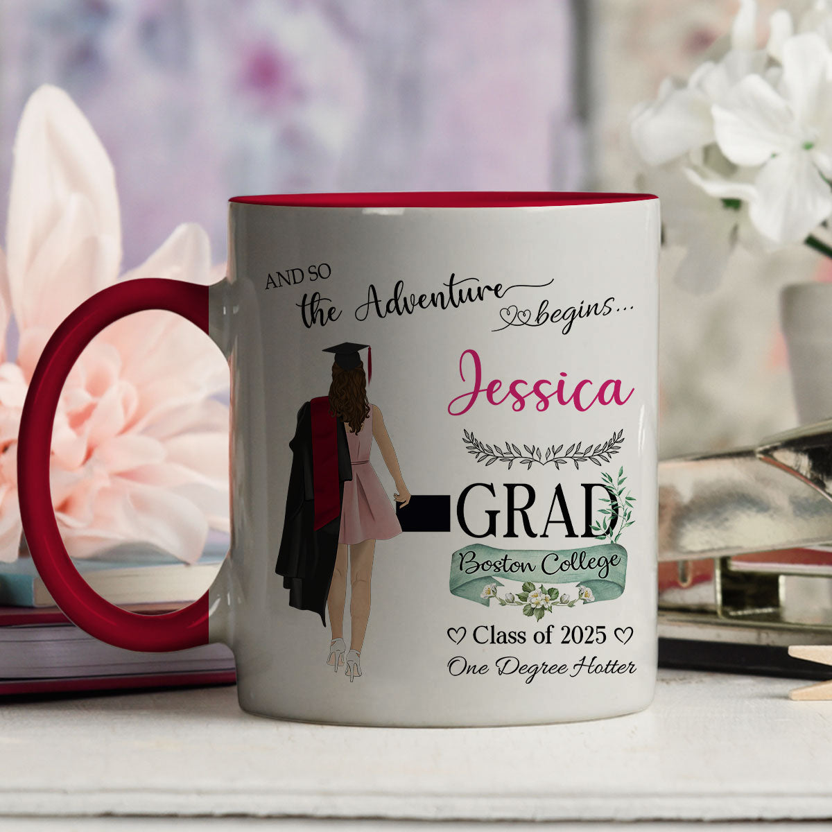 Custom Christmas & Birthday Keepsake Gift • One Degree Hotter - Personalized Accent Mug