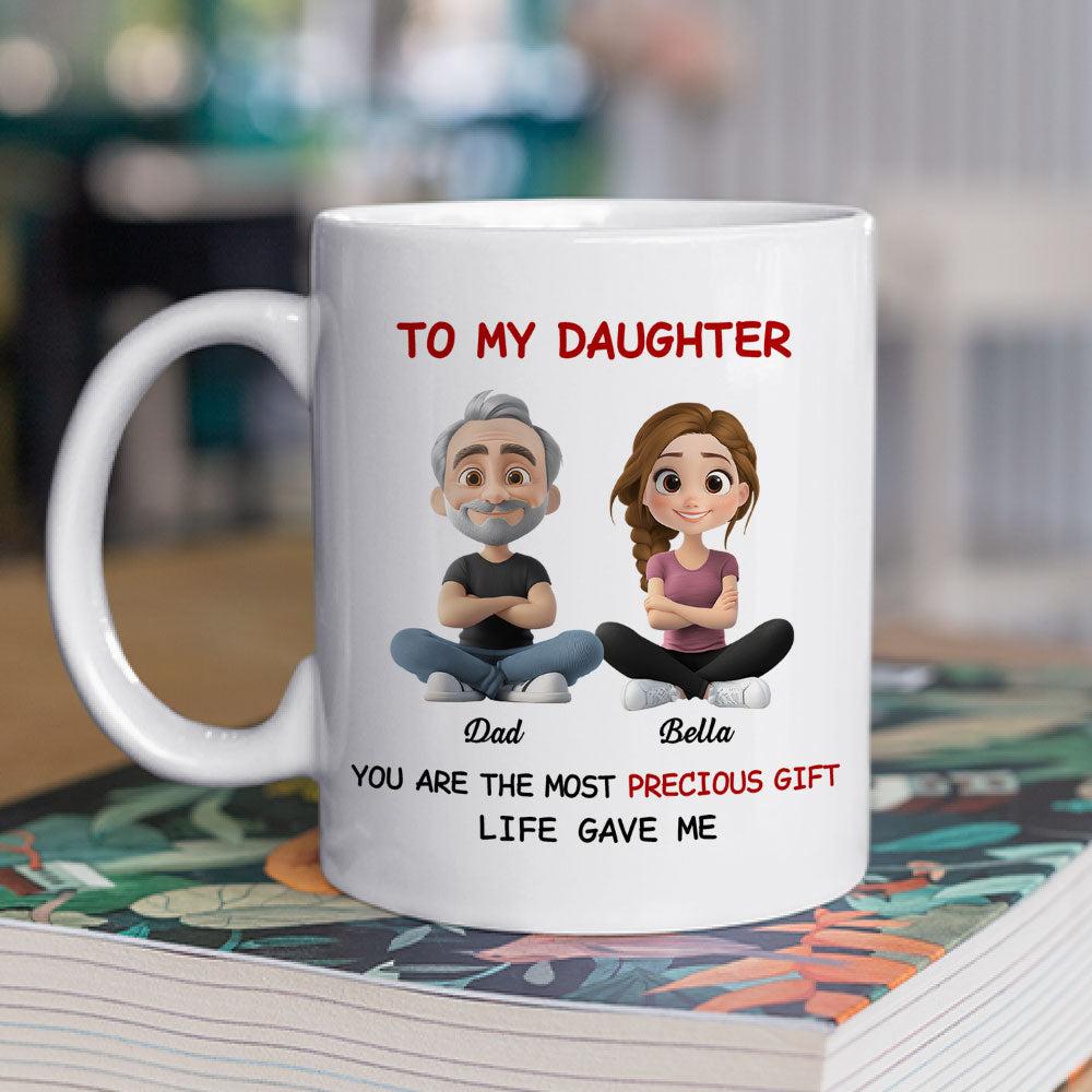 Custom Christmas & Birthday Gift for Daughter • My Precious Gift - Personalized Coffee Mug