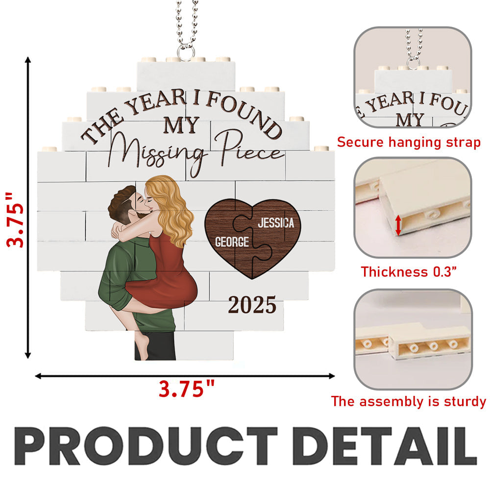 My Missing Piece - Personalized Puzzle Car Ornament