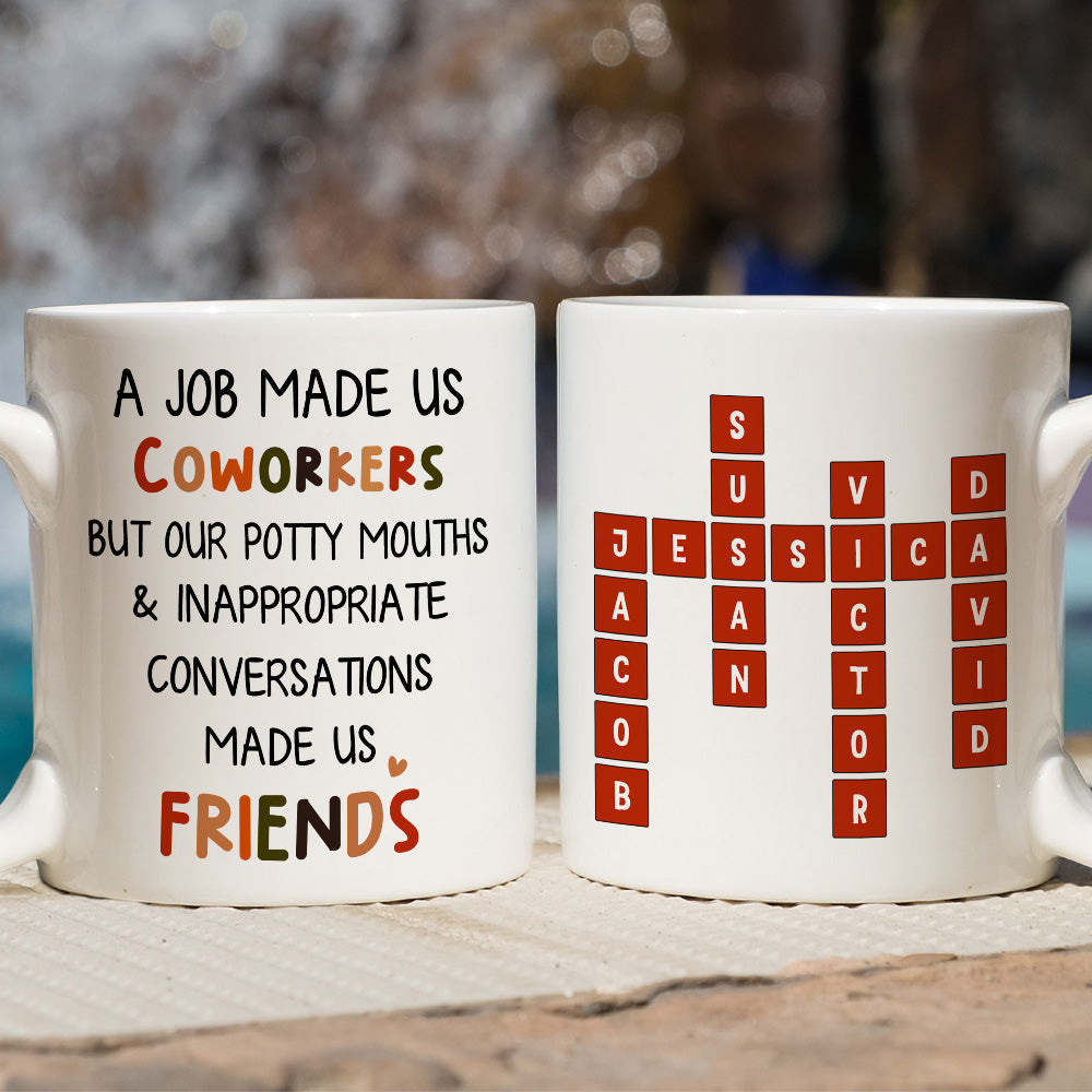 Custom Coworker, Christmas & Birthday Team Appreciation Gift • Office Friendship - Personalized Coffee Mug