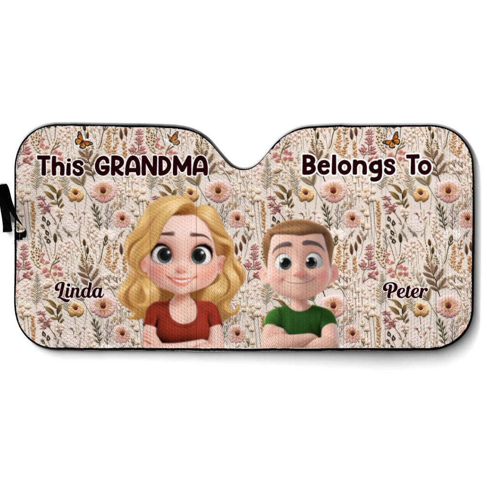 Wildflower Garden - Personalized Car Sunshade
